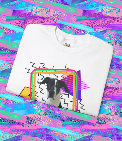 90s Vibe Custom Pet Sweatshirt - Unisex Heavy Blend™ Crewneck