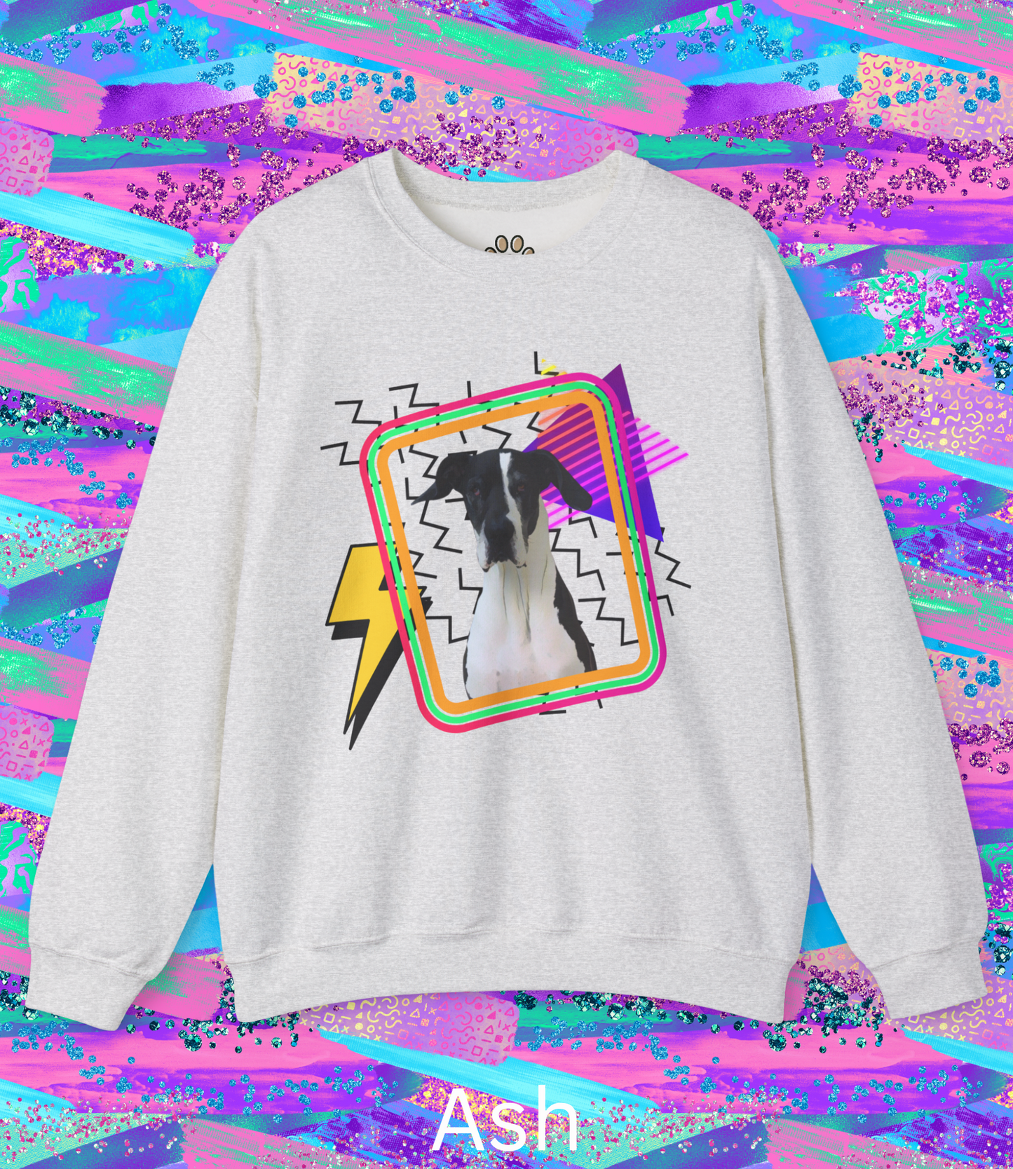 90s Vibe Custom Pet Sweatshirt - Unisex Heavy Blend™ Crewneck
