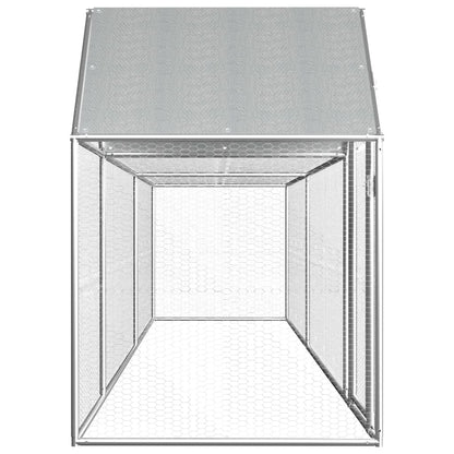 NNEVL Chicken Coop 5x1x1.5 m Galvanised Steel