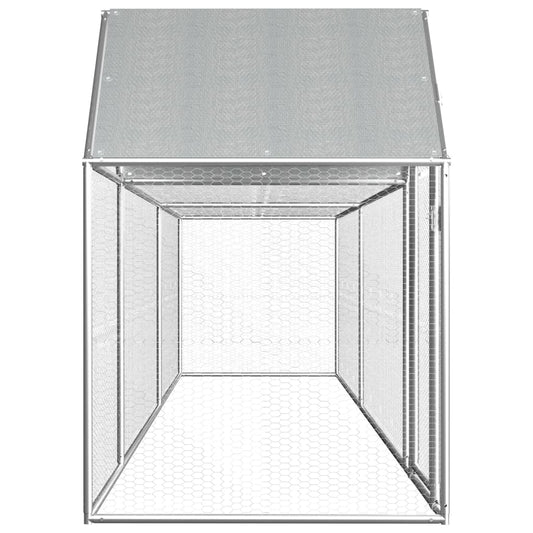 NNEVL Chicken Coop 5x1x1.5 m Galvanised Steel