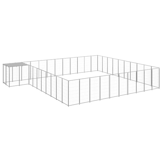 NNEVL Dog Kennel Silver 31.46 m² Steel