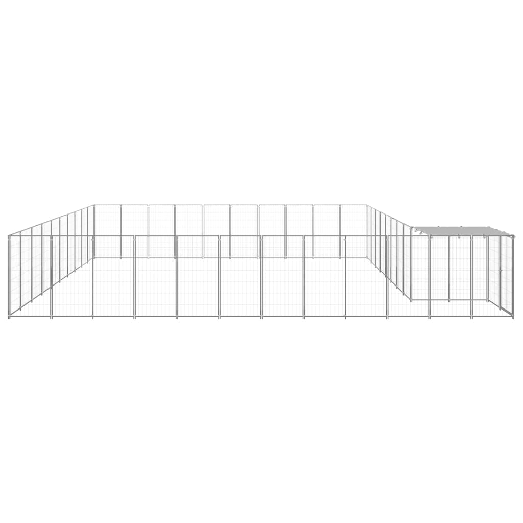 NNEVL Dog Kennel Silver 31.46 m² Steel