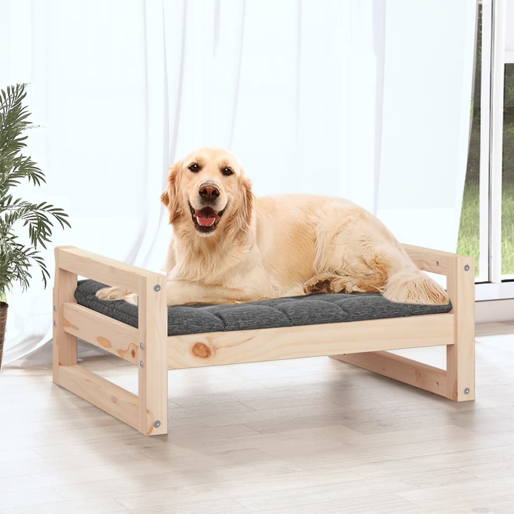 NNEVL Dog Bed 75.5x55.5x28 cm Solid Pine Wood