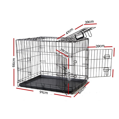 NNEDSZ 36inch Pet Cage - Black