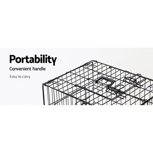 NNEDSZ 36inch Pet Cage - Black